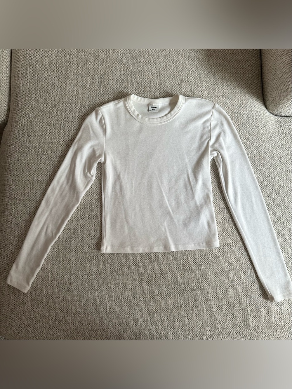 ARITZIA Sunday Best White Long Sleeve
